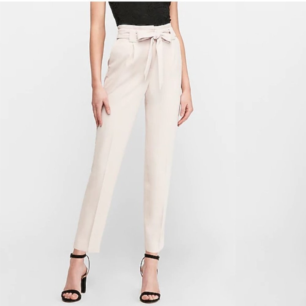 Express High Waisted Paperbag Pants Size 2S